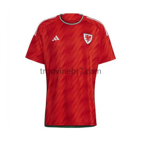 Dres Wales Domaći World Cup 2022 Kratkih Rukava - Muški