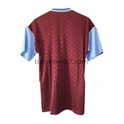 Dres West Ham United Retro Domaći 1989-1990 Kratkih Rukava - Muški