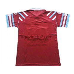 Dres West Ham United Retro Domaći 1991-1992 Kratkih Rukava - Muški