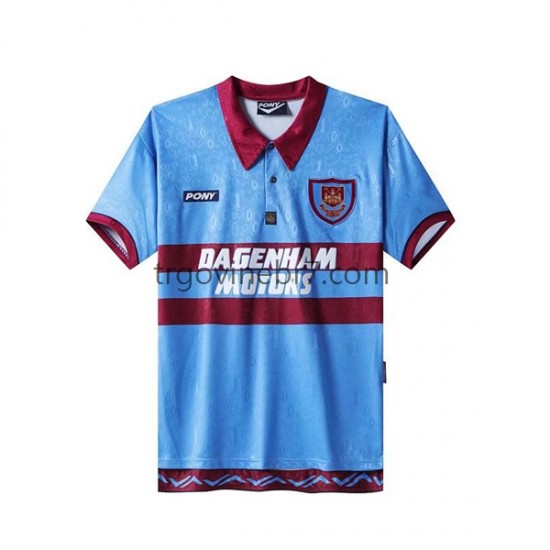 Dres West Ham United Retro Domaći 1995-1996 Kratkih Rukava - Muški