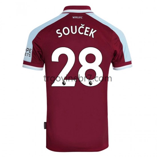 Dres West United Tomas Soucek 28 Domaći 2021-2022 Kratkih Rukava - Muški