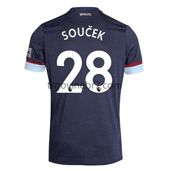 Dres West United Tomas Soucek 28 Treći 2021-2022 Kratkih Rukava - Muški