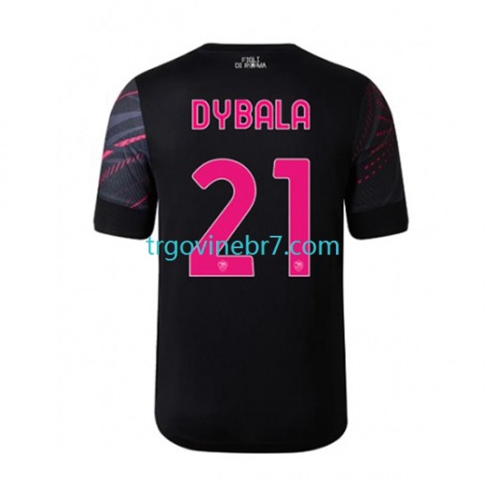 Dres Roma Paulo Dybala 21 Treći 2022-2023 Kratkih Rukava - Muški