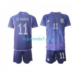 Dres Argentina Di Maria 11 Gostujući World Cup 2022 Kratkih Rukava - Dječji Dres Argentina Di Maria 11 Gostujući World Cup 2022 Kratkih Rukava - Dječji