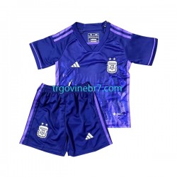 Dres Argentina Gostujući World Cup 2022 Kratkih Rukava - Dječji