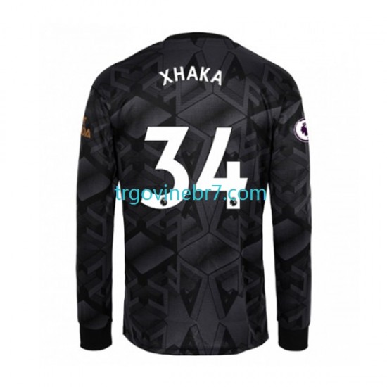 Dres Arsenal Granit Xhaka 34 Gostujući 2022-2023 Dugim Rukavima - Muški