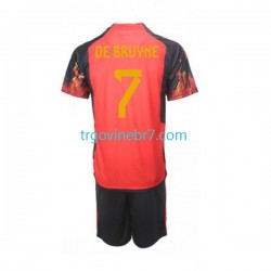 Dres Belgija De Bruyne 7 Domaći World Cup 2022 Kratkih Rukava - Dječji Dres Belgija De Bruyne 7 Domaći World Cup 2022 Kratkih Rukava - Dječji