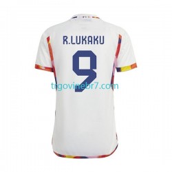 Dres Belgija Lukaku 9 Gostujući World Cup 2022 Kratkih Rukava - Muški Dres Belgija Lukaku 9 Gostujući World Cup 2022 Kratkih Rukava - Muški