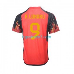 Dres Belgija Lukaku 9 Domaći World Cup 2022 Kratkih Rukava - Muški Dres Belgija Lukaku 9 Domaći World Cup 2022 Kratkih Rukava - Muški