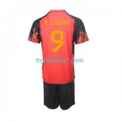 Dres Belgija Lukaku 9 Domaći World Cup 2022 Kratkih Rukava - Dječji Dres Belgija Lukaku 9 Domaći World Cup 2022 Kratkih Rukava - Dječji
