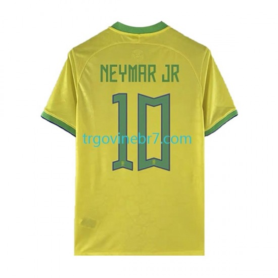 Dres Brazil Neymar JR 10 Domaći World Cup 2022 Kratkih Rukava - Muški