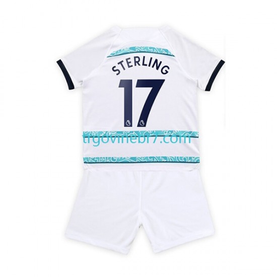Dres Chelsea Sterling 17 Gostujući 2022-2023 Kratkih Rukava - Dječji