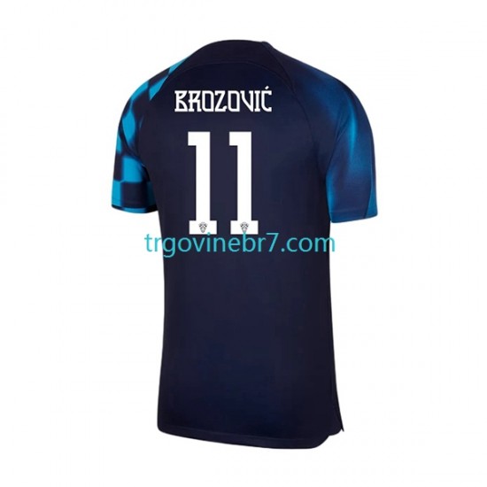 Dres Hrvatska Brozovic 11 Gostujući World Cup 2022 Kratkih Rukava - Muški