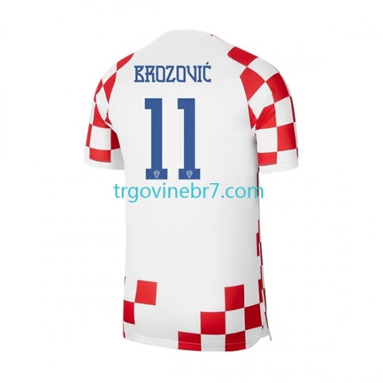 Dres Hrvatska Brozovic 11 Domaći World Cup 2022 Kratkih Rukava - Muški