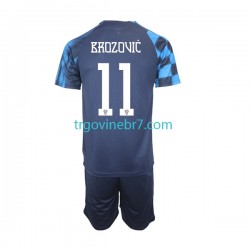Dres Hrvatska Brozovic 11 Gostujući World Cup 2022 Kratkih Rukava - Dječji Dres Hrvatska Brozovic 11 Gostujući World Cup 2022 Kratkih Rukava - Dječji