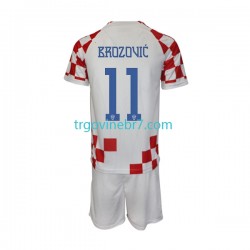 Dres Hrvatska Brozovic 11 Domaći World Cup 2022 Kratkih Rukava - Dječji Dres Hrvatska Brozovic 11 Domaći World Cup 2022 Kratkih Rukava - Dječji