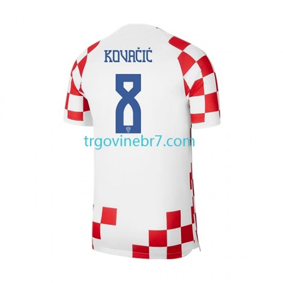 Dres Hrvatska Kovacic 8 Domaći World Cup 2022 Kratkih Rukava - Muški