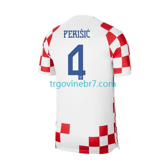 Dres Hrvatska Perisic 4 Domaći World Cup 2022 Kratkih Rukava - Muški