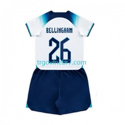 Dres Engleska Bellingham 26 Domaći World Cup 2022 Kratkih Rukava - Dječji Dres Engleska Bellingham 26 Domaći World Cup 2022 Kratkih Rukava - Dječji