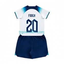 Dres Engleska Foden 20 Domaći World Cup 2022 Kratkih Rukava - Dječji Dres Engleska Foden 20 Domaći World Cup 2022 Kratkih Rukava - Dječji