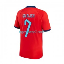 Dres Engleska Grealish 7 Gostujući World Cup 2022 Kratkih Rukava - Muški Dres Engleska Grealish 7 Gostujući World Cup 2022 Kratkih Rukava - Muški