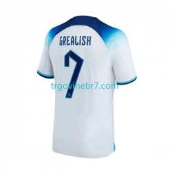 Dres Engleska Grealish 7 Domaći World Cup 2022 Kratkih Rukava - Muški Dres Engleska Grealish 7 Domaći World Cup 2022 Kratkih Rukava - Muški