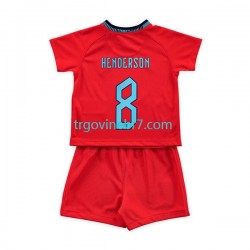 Dres Engleska Henderson 8 Gostujući World Cup 2022 Kratkih Rukava - Dječji Dres Engleska Henderson 8 Gostujući World Cup 2022 Kratkih Rukava - Dječji