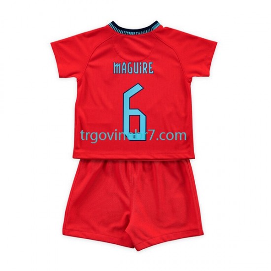 Dres Engleska Maguire 6 Gostujući World Cup 2022 Kratkih Rukava - Dječji