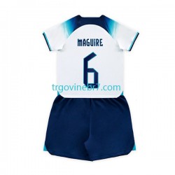 Dres Engleska Maguire 6 Domaći World Cup 2022 Kratkih Rukava - Dječji Dres Engleska Maguire 6 Domaći World Cup 2022 Kratkih Rukava - Dječji