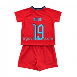 Dres Engleska Mount 19 Gostujući World Cup 2022 Kratkih Rukava - Dječji Dres Engleska Mount 19 Gostujući World Cup 2022 Kratkih Rukava - Dječji