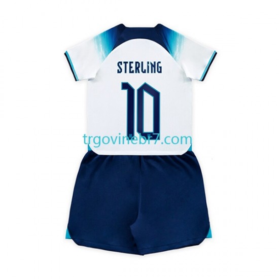 Dres Engleska Sterling 10 Domaći World Cup 2022 Kratkih Rukava - Dječji