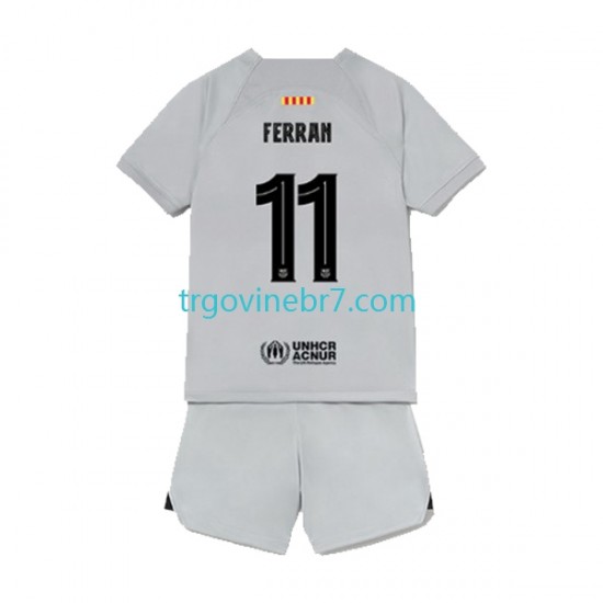Dres FC Barcelona Ferran Torres 11 Treći 2022-2023 Kratkih Rukava - Dječji