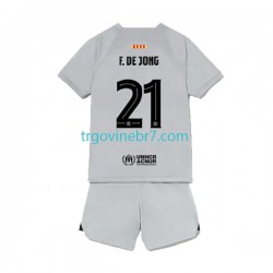 Dres FC Barcelona Frenkie de Jong 21 Treći 2022-2023 Kratkih Rukava - Dječji