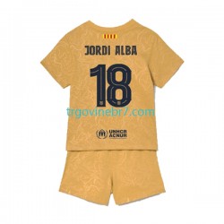 Dres FC Barcelona Jordi Alba 18 Gostujući 2022-2023 Kratkih Rukava - Dječji Dres FC Barcelona Jordi Alba 18 Gostujući 2022-2023 Kratkih Rukava - Dječji