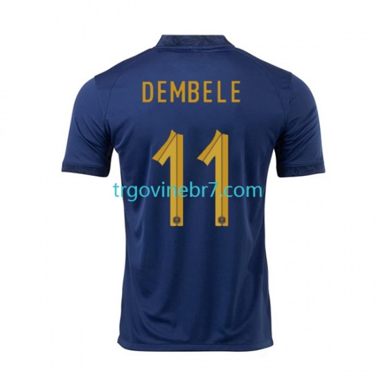 Dres Francuska Dembele 11 Domaći World Cup 2022 Kratkih Rukava - Muški