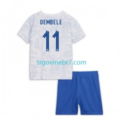 Dres Francuska Dembele 11 Gostujući World Cup 2022 Kratkih Rukava - Dječji Dres Francuska Dembele 11 Gostujući World Cup 2022 Kratkih Rukava - Dječji