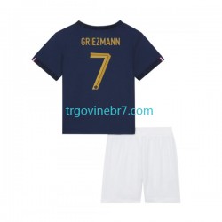 Dres Francuska Griezmann 7 Domaći World Cup 2022 Kratkih Rukava - Dječji Dres Francuska Griezmann 7 Domaći World Cup 2022 Kratkih Rukava - Dječji