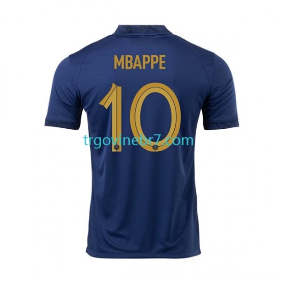 Dres Francuska Mbappé 10 Domaći World Cup 2022 Kratkih Rukava - Muški