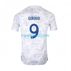 Dres Francuska Olivier Giroud 9 Gostujući World Cup 2022 Kratkih Rukava - Muški