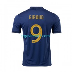 Dres Francuska Olivier Giroud 9 Domaći World Cup 2022 Kratkih Rukava - Muški Dres Francuska Olivier Giroud 9 Domaći World Cup 2022 Kratkih Rukava - Muški