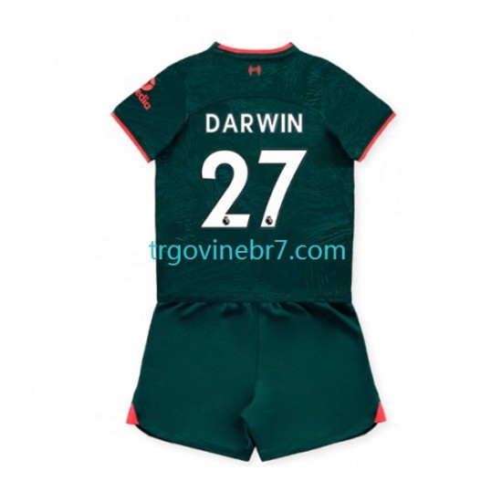 Dres Liverpool Darwin Nunez 27 Treći 2022-2023 Kratkih Rukava - Dječji