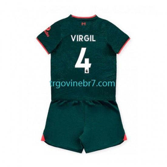 Dres Liverpool Virgil van Dijk 4 Treći 2022-2023 Kratkih Rukava - Dječji