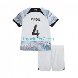 Dres Liverpool Virgil van Dijk Gostujući 2022-2023 Kratkih Rukava - Dječji