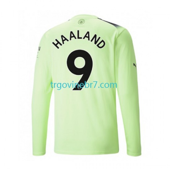 Dres Manchester City Haaland 9 Treći 2022-2023 Dugim Rukavima - Muški
