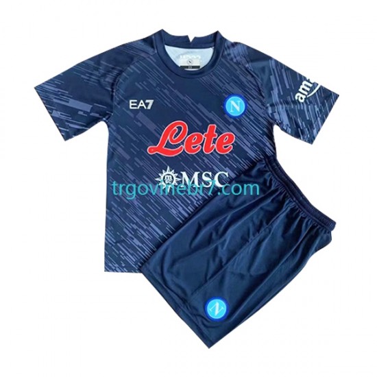 Dres Napoli Treći 2022-2023 Kratkih Rukava - Dječji