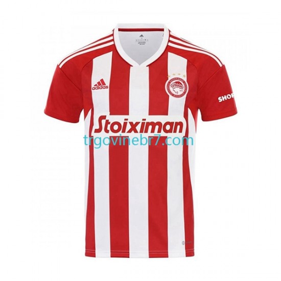 Dres Olympiacos Domaći 2022-2023 Kratkih Rukava - Muški