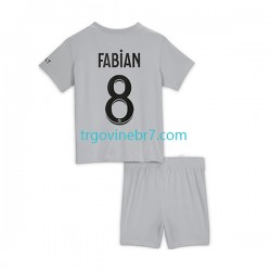 Dres Paris Saint-Germain Fabian 8 Gostujući 2022-2023 Kratkih Rukava - Dječji