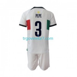 Dres Portugal PEPE 3 Gostujući World Cup 2022 Kratkih Rukava - Dječji Dres Portugal PEPE 3 Gostujući World Cup 2022 Kratkih Rukava - Dječji