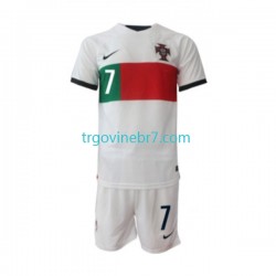 Dres Portugal Ronaldo 7 Gostujući World Cup 2022 Kratkih Rukava - Dječji Dres Portugal Ronaldo 7 Gostujući World Cup 2022 Kratkih Rukava - Dječji