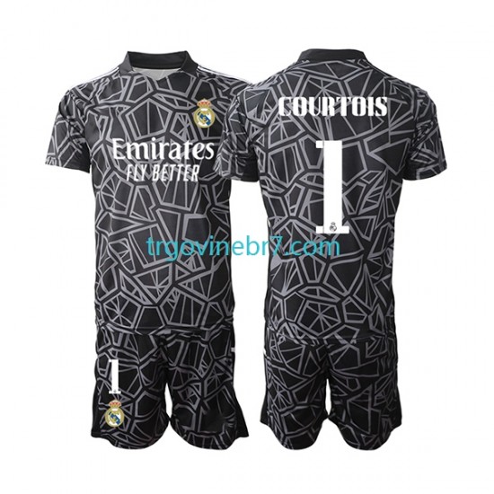 Golmanski Dres - Dres Real Madrid Courtois 1 Gostujući 2022-2023 Kratkih Rukava - Dječji